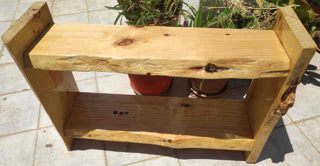 Bench / Shoe rack (pine wood) - 2019