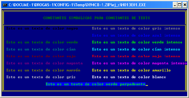 Some Borland Turbo C exercises