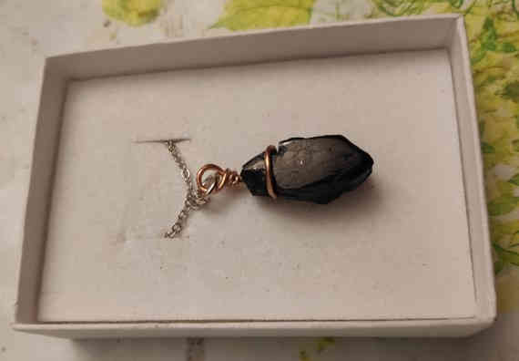 Coal and copper pendant - 2019