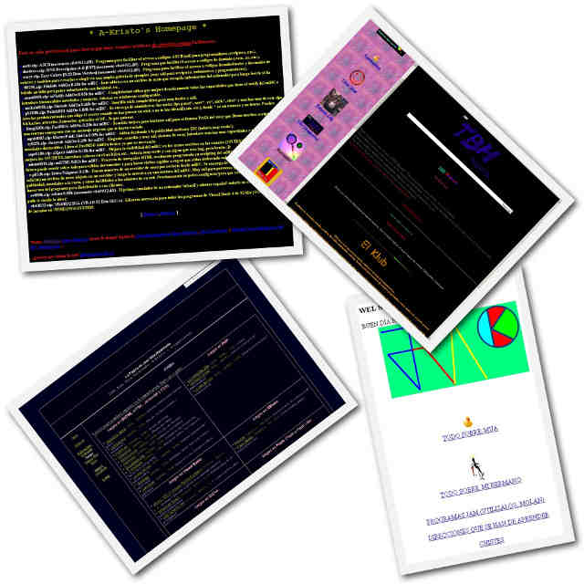 My home pages (and my first HTML files)