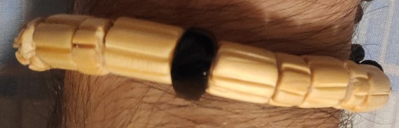 Whitby jet and pine wood bracelet - 2019